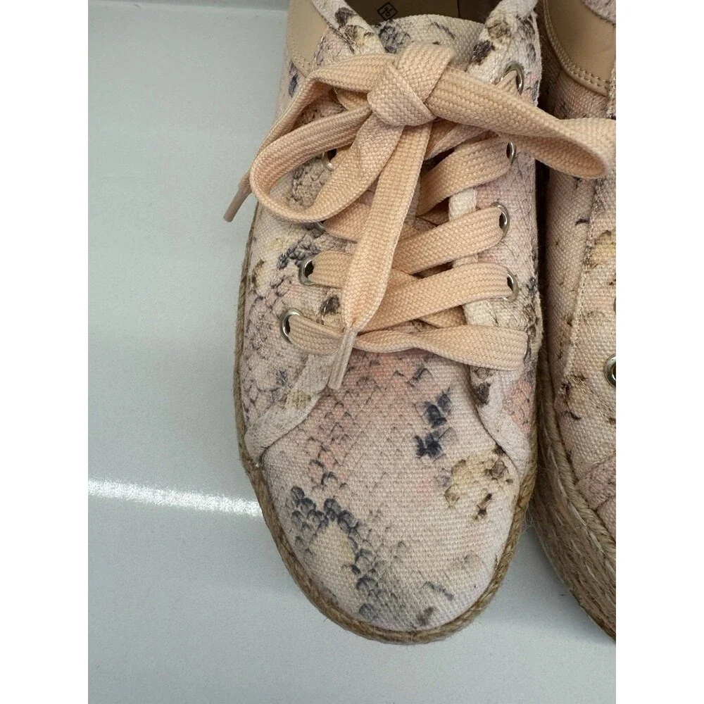 Call It Spring sneakers round Toe Platform light coral Sneaker SZ 8 -preowned-